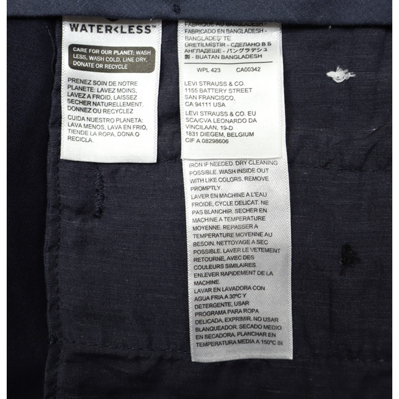 Dockers Men’s Signature Khaki Classic Fit Lux Cotton Stretch Navy Sz 42X30 NEW - Picture 6 of 9